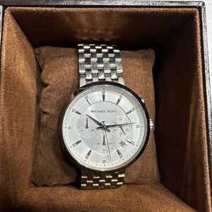 Michael Kors Men’s Silver-Tone Watch